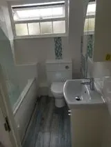 Heated chrome towel rail installed by APG Plumbing & Heating Services Ltd, Staffordshire
