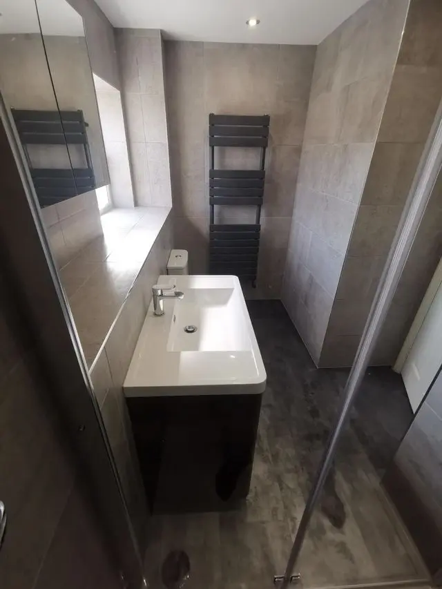 Completed bathroom refurbishment by APG Plumbing & Heating Services Ltd, Staffordshire