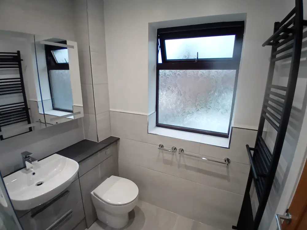 Wall-mounted toilet installation completed by APG Plumbing & Heating Services Ltd, Staffordshire